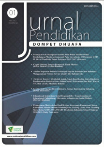 Jurnal Pendidikan Dompet Dhuafa, Vol. 2, No. 1, Mei 2012